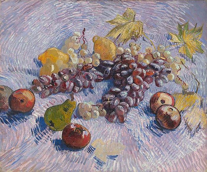 Vincent Van Gogh Grapes Lemons Pears and Apples